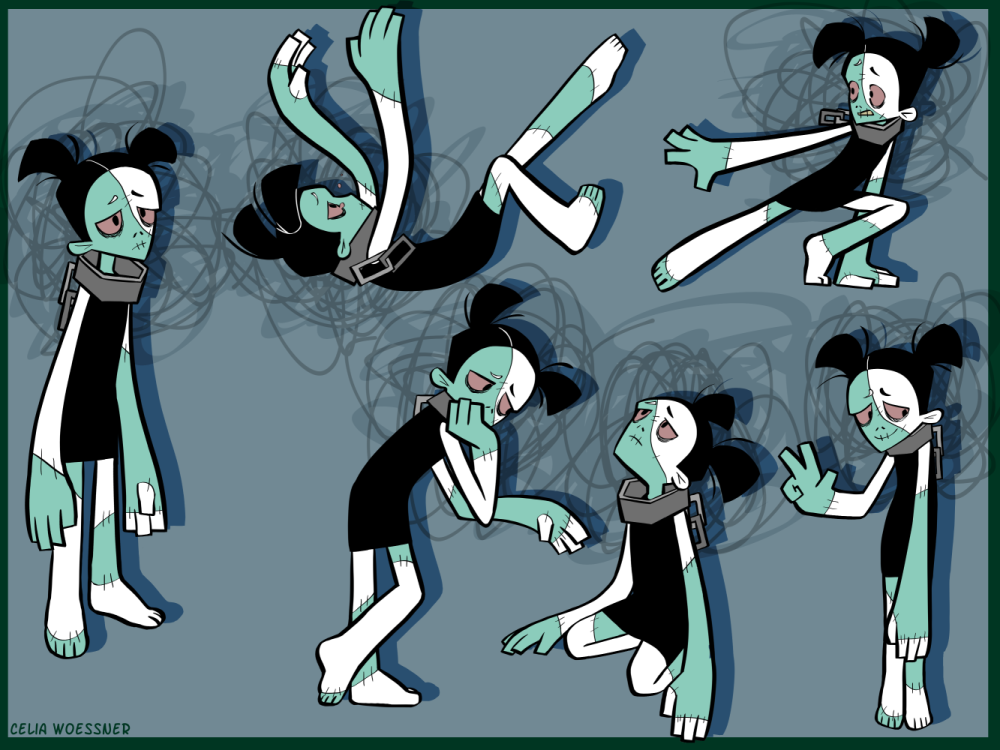 Zoe the Zombie Poses